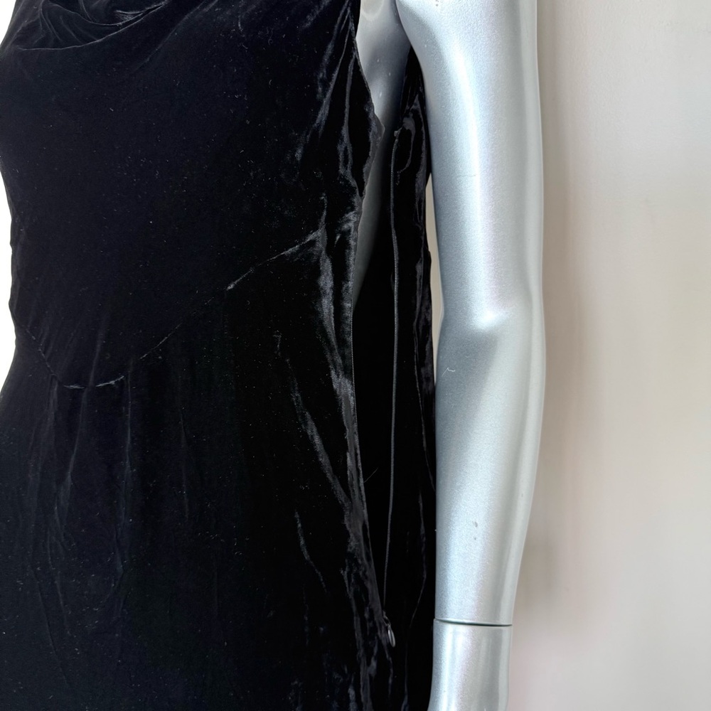 NWT!!! Brooks Brothers long velvet black dress size 8 US Retail 498$ - Picture 2 of 8